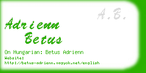 adrienn betus business card